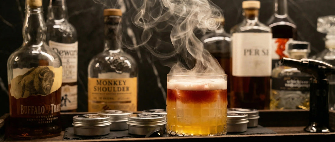 Koktél recept: Füstölt New York Sour - Whiskey Füstölővel - Smoking Spirit